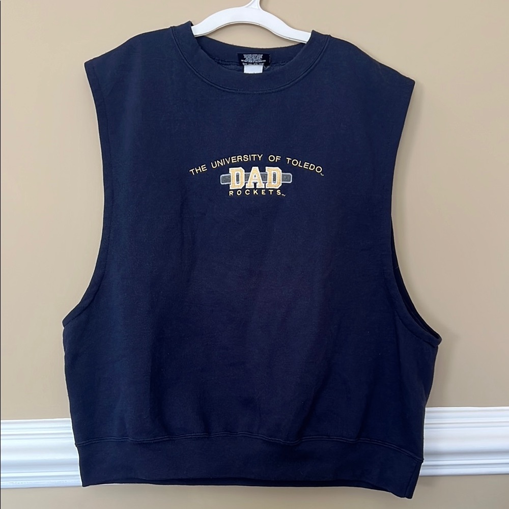 University of Toledo Navy Sleeveless Crewneck